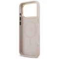 Etui Guess Peony Hot Stamp MagSafe na iPhone 17 Pro Max - różowe