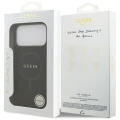 Etui Guess Saffiano Classic Logo MagSafe na iPhone 17 Pro Max - czarne