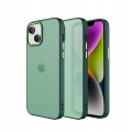 ETUI MATOWE Z RAMKĄ NA APARAT DO IPHONE 15 PLUS - GREEN