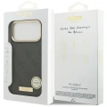 Etui Guess 4G Logo Plate MagSafe na iPhone 17 Pro Max - czarne