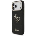 Etui Guess Fixed Glitter Big 4G Metal Frame na iPhone 17 Pro Max - czarne