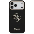 Etui Guess Fixed Glitter Big 4G Metal Frame na iPhone 17 Pro Max - czarne