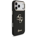 Etui Guess Fixed Glitter Big 4G Metal Frame na iPhone 17 Pro Max - czarne