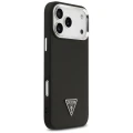 Etui Guess Grained Triangle Logo MagSafe na iPhone 17 Pro Max - czarne
