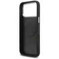 Etui Guess Grained Triangle Logo MagSafe na iPhone 17 Pro Max - czarne