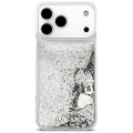 Etui Guess Liq. Glitter Charms na iPhone 17 Pro Max - srebrne