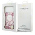Etui Guess Resin Bottom Glitter MagSafe na iPhone 17 Pro Max - różowe
