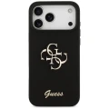 Etui Guess Silicone Big 4G Script na iPhone 17 Pro Max - czarne