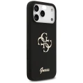 Etui Guess Silicone Big 4G Script na iPhone 17 Pro Max - czarne