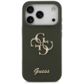 Etui Guess Silicone Big 4G Script na iPhone 17 Pro Max - zielone