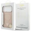 Etui Guess Triangle Logo MagSafe na iPhone 17 Pro Max - różowe