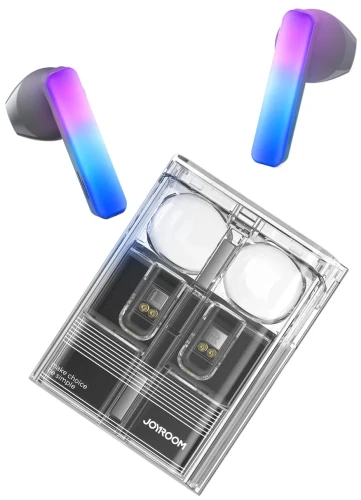 Słuchawki bezprzewodowe TWS Joyroom JR-TC1 IceLens Series ze światłami LED - czarne
