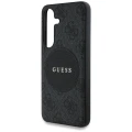Etui Guess 4G Round Patch Classic Logo MagSafe do Samsung Galaxy S25 czarny