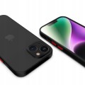 ETUI DO IPHONE 15 MATOWE CASE – OCHRONA APARATU I WZMOCNIONA OSŁONA, CZARNY