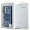 Etui Guess 4G Round Patch Classic Logo MagSafe do Samsung Galaxy S25 Plus niebieski