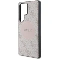 Etui Guess 4G Round Patch Classic Logo MagSafe do Samsung Galaxy S25 Ultra różowy