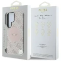 Etui Guess 4G Round Patch Classic Logo MagSafe do Samsung Galaxy S25 Ultra różowy