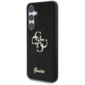 Etui Guess Fixed Glitter Big 4G Metal Logo do Samsung Galaxy S25 czarny