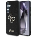 Etui Guess Fixed Glitter Big 4G Metal Logo do Samsung Galaxy S25 Plus czarny
