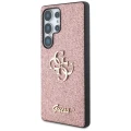 Etui Guess Fixed Glitter Big 4G Metal Logo do Samsung Galaxy S25 Ultra różowy