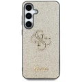Etui Guess Fixed Glitter Big 4G Metal Logo do Samsung Galaxy S25 złoty