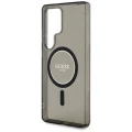Etui Guess Glitter Circle Classic Logo MagSafe do Samsung Galaxy S25 Ultra czarny