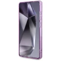 Etui Guess Glitter Flowers Triangle Buttons MagSafe do Samsung Galaxy S25 Ultra fioletowy