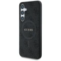 Etui Guess Leather 4G Colored Ring Classic Logo MagSafe Samsung Galaxy S25 czarny