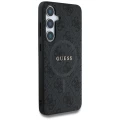 Etui Guess Leather 4G Colored Ring Classic Logo MagSafe Samsung Galaxy S25 czarny