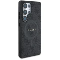 Etui Guess Leather 4G Colored Ring Classic Logo MagSafe Samsung Galaxy S25 Ultra czarny
