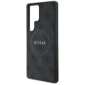 Etui Guess Leather 4G Colored Ring Classic Logo MagSafe Samsung Galaxy S25 Ultra czarny