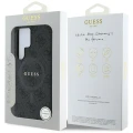 Etui Guess Leather 4G Colored Ring Classic Logo MagSafe Samsung Galaxy S25 Ultra czarny