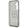 Etui Guess Rhinestones Printed Classic Logo MagSafe Samsung Galaxy S25 czarny