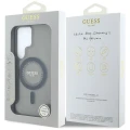 Etui Guess Rhinestones Printed Classic Logo MagSafe Samsung Galaxy S25 Ultra czarny