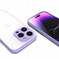 ETUI DO IPHONE 15 PRO MATOWE CASE – OCHRONA APARATU I WZMOCNIONA OSŁONA, FIOLETOWY