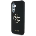 Etui Guess Silicone Big 4G Logo Bottom Script na Samsung Galaxy S25 - czarne