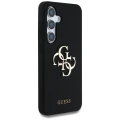 Etui Guess Silicone Big 4G Logo Bottom Script na Samsung Galaxy S25 - czarne