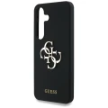 Etui Guess Silicone Big 4G Logo Bottom Script na Samsung Galaxy S25 - czarne