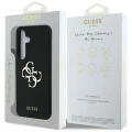 Etui Guess Silicone Big 4G Logo Bottom Script na Samsung Galaxy S25 - czarne
