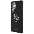 Etui Guess Silicone Big 4G Logo Bottom Script na Samsung Galaxy S25 Ultra - czarne