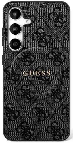 Etui Guess 4G Ring Classic Logo MagSafe na Samsung Galaxy S25 FE - czarne