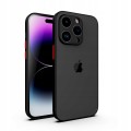 ETUI DO IPHONE 15 PRO MATOWE CASE – OCHRONA APARATU I WZMOCNIONA OSŁONA, CZARNY