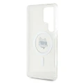 Etui Karl Lagerfeld Button Choupette Head Printed Logo MagSafe Samsung Galaxy S25 Ultra biały