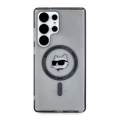 Etui Karl Lagerfeld Button Choupette Head Printed Logo MagSafe Samsung Galaxy S25 Ultra czarny