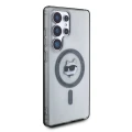 Etui Karl Lagerfeld Button Choupette Head Printed Logo MagSafe Samsung Galaxy S25 Ultra czarny