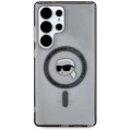 Etui Karl Lagerfeld Button Karl Head Printed Logo MagSafe Samsung Galaxy S25 Ultra czarny