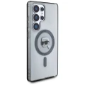 Etui Karl Lagerfeld Button Karl Head Printed Logo MagSafe Samsung Galaxy S25 Ultra czarny
