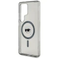 Etui Karl Lagerfeld Button Karl Head Printed Logo MagSafe Samsung Galaxy S25 Ultra czarny