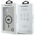 Etui Karl Lagerfeld Button Karl Head Printed Logo MagSafe Samsung Galaxy S25 Ultra czarny