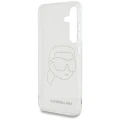 Etui Karl Lagerfeld Rhinestones Karl Head Logo Samsung Galaxy S25 przezroczysty